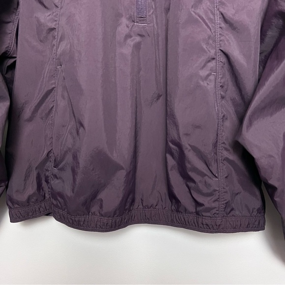Athleta Grace Half Zip Windbreaker Jacket Deep Crocus Violet Athleisure Top M - Picture 8 of 15